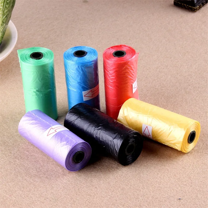 100pcs(5 Roll X 20pcs) Dogs Cats Poop Bag Biodegradable Garbage Pet Dog Waste Bags Dog Cat Cleaning Up Refill Garbage Bag