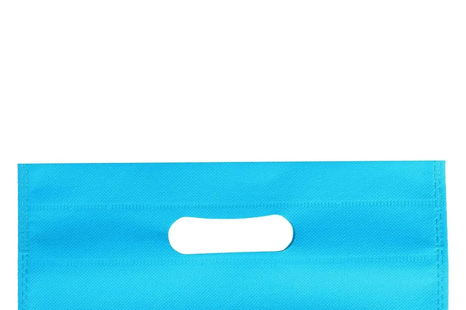Agrashri Enterprises D Cut Cloth Carry Bag Set (Pack of 50 , Sky Blue)