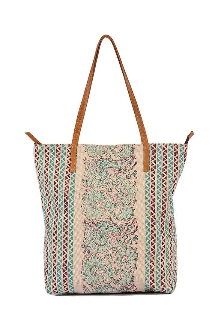 ALBANIA - BLOCK PRINT TOTE BAG