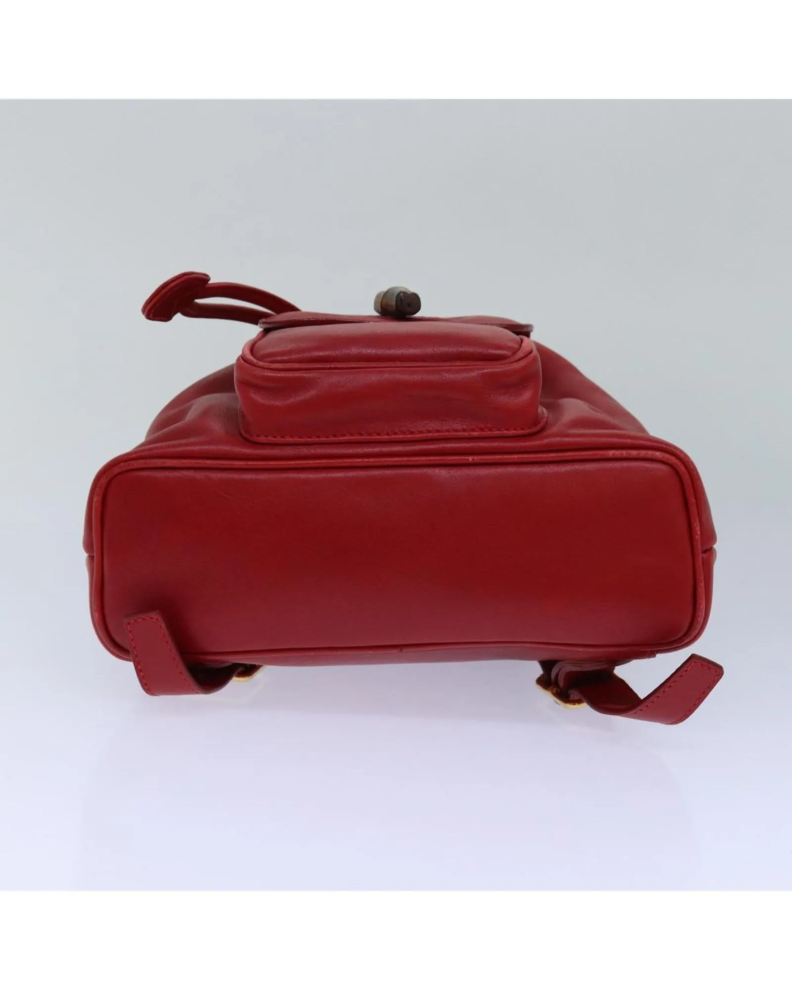Bamboo Leather Backpack with Adjustable Straps and Multiple Compartments