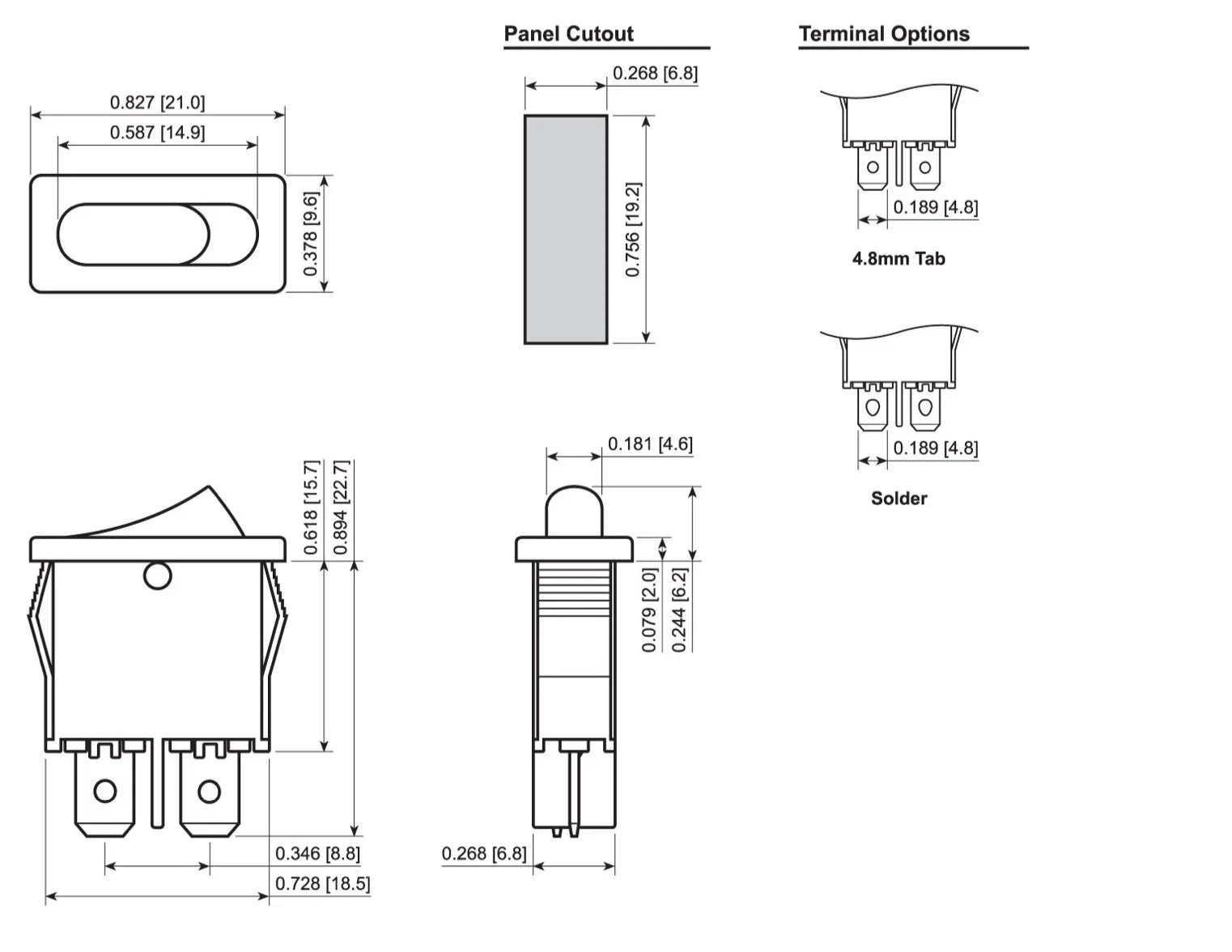 Boat Rocker Switches (4 styles)