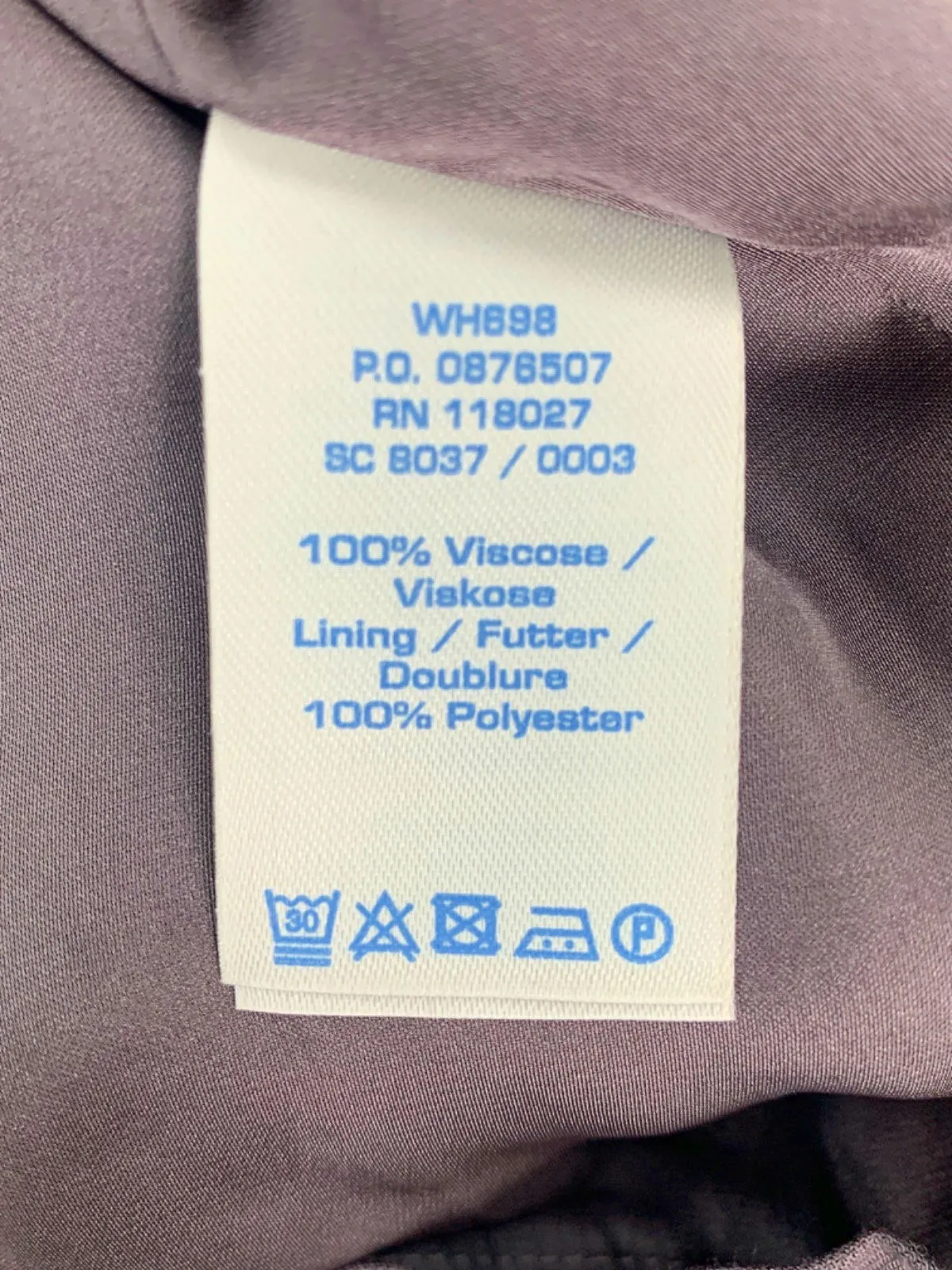 Boden Purple Embroidered Shift Dress UK 8R US 4R