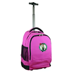 Boston Celtics Premium Wheeled Backpack in Pink