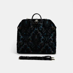 Burnout Velvet Black Carpet Garment Bag