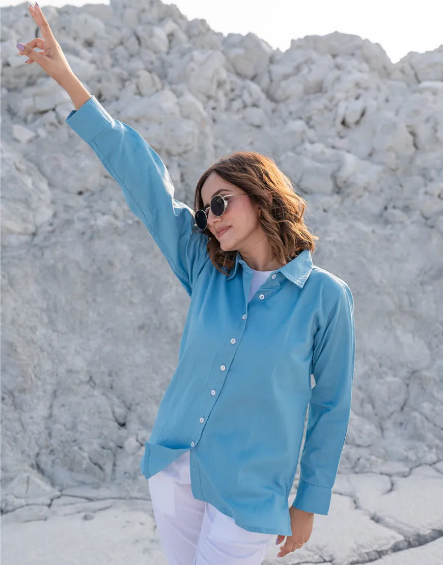 Calm Blue  Shirt