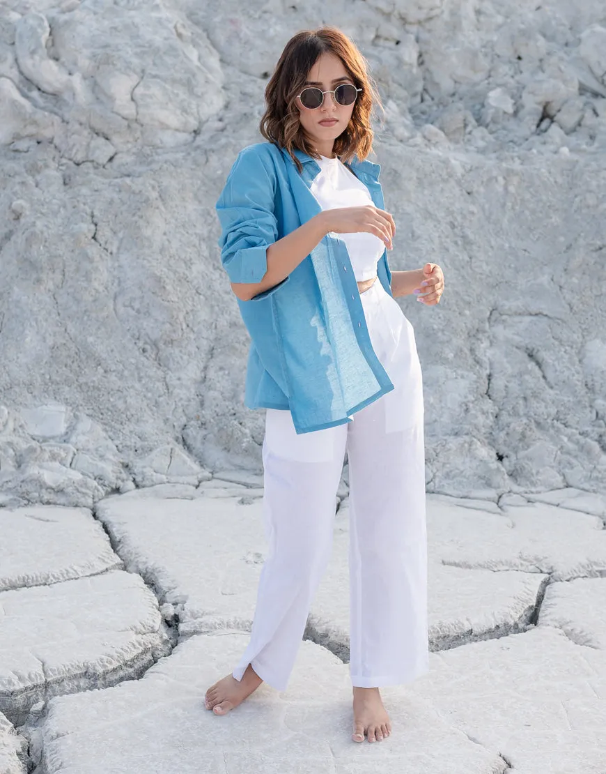 Calm Blue  Shirt