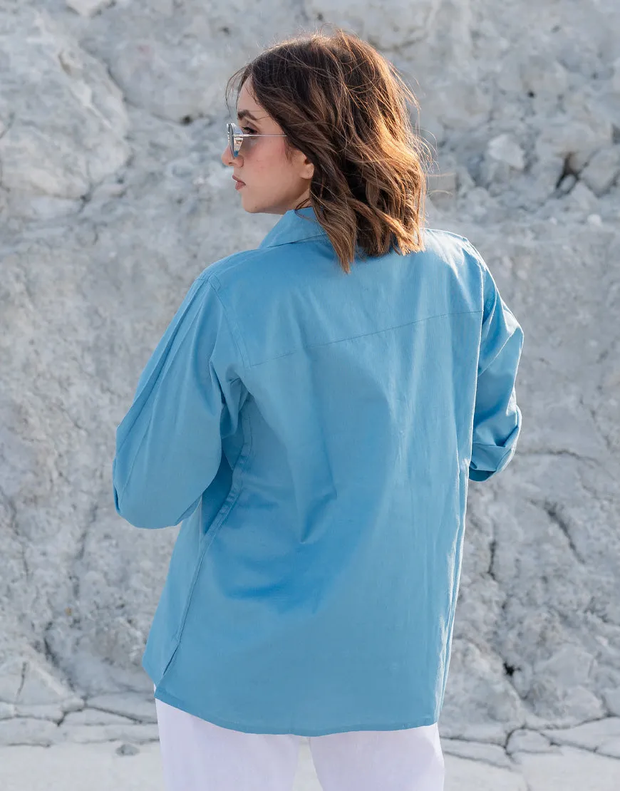 Calm Blue  Shirt