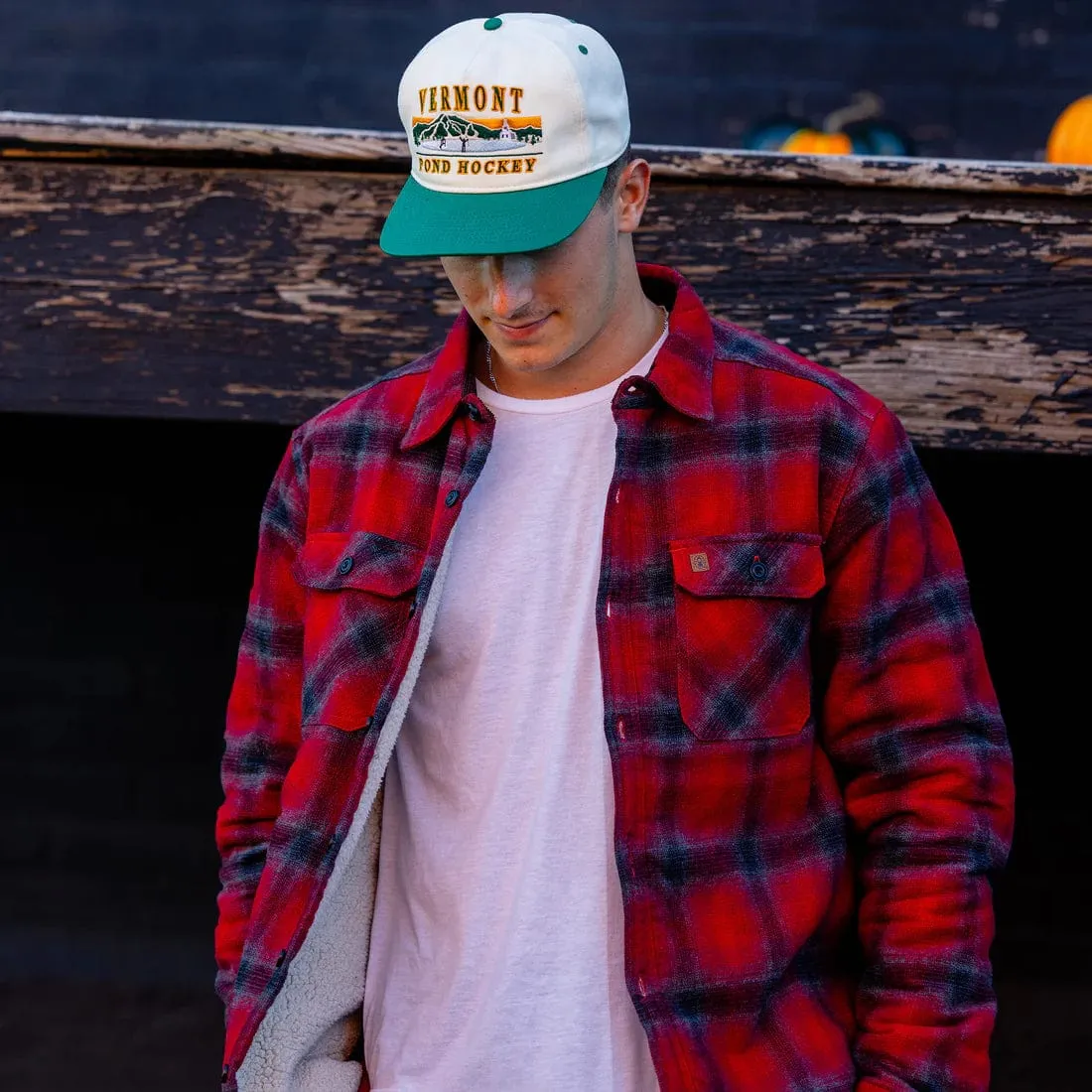 Celly Hockey Vermont Pond Hockey Snapback Hat - Cream