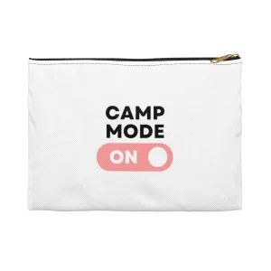 CGIP White Accessory Pouch With Zipper