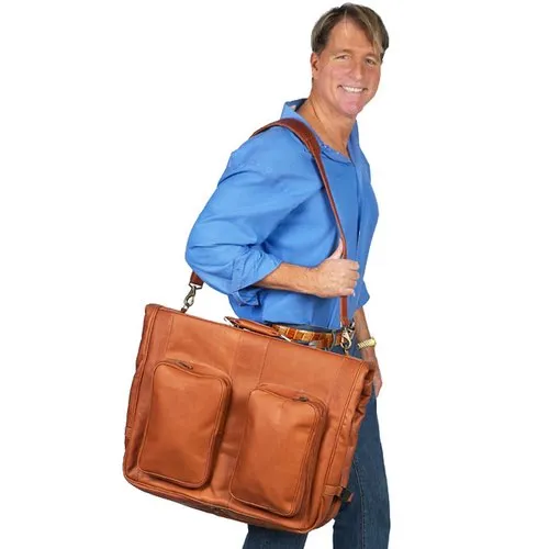 Claire Chase Classic Garment Bag Saddle