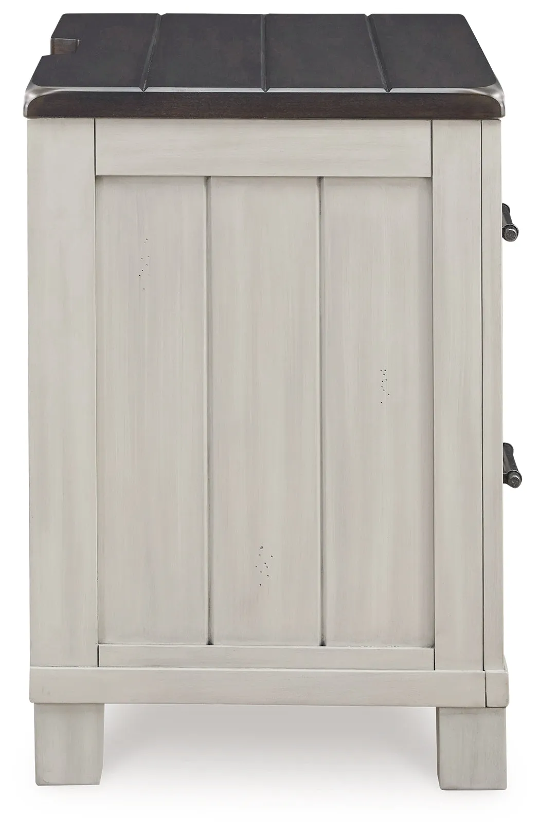 Darborn California King Panel Bed with Mirrored Dresser, Chest and 2 Nightstands in Gray/Brown
