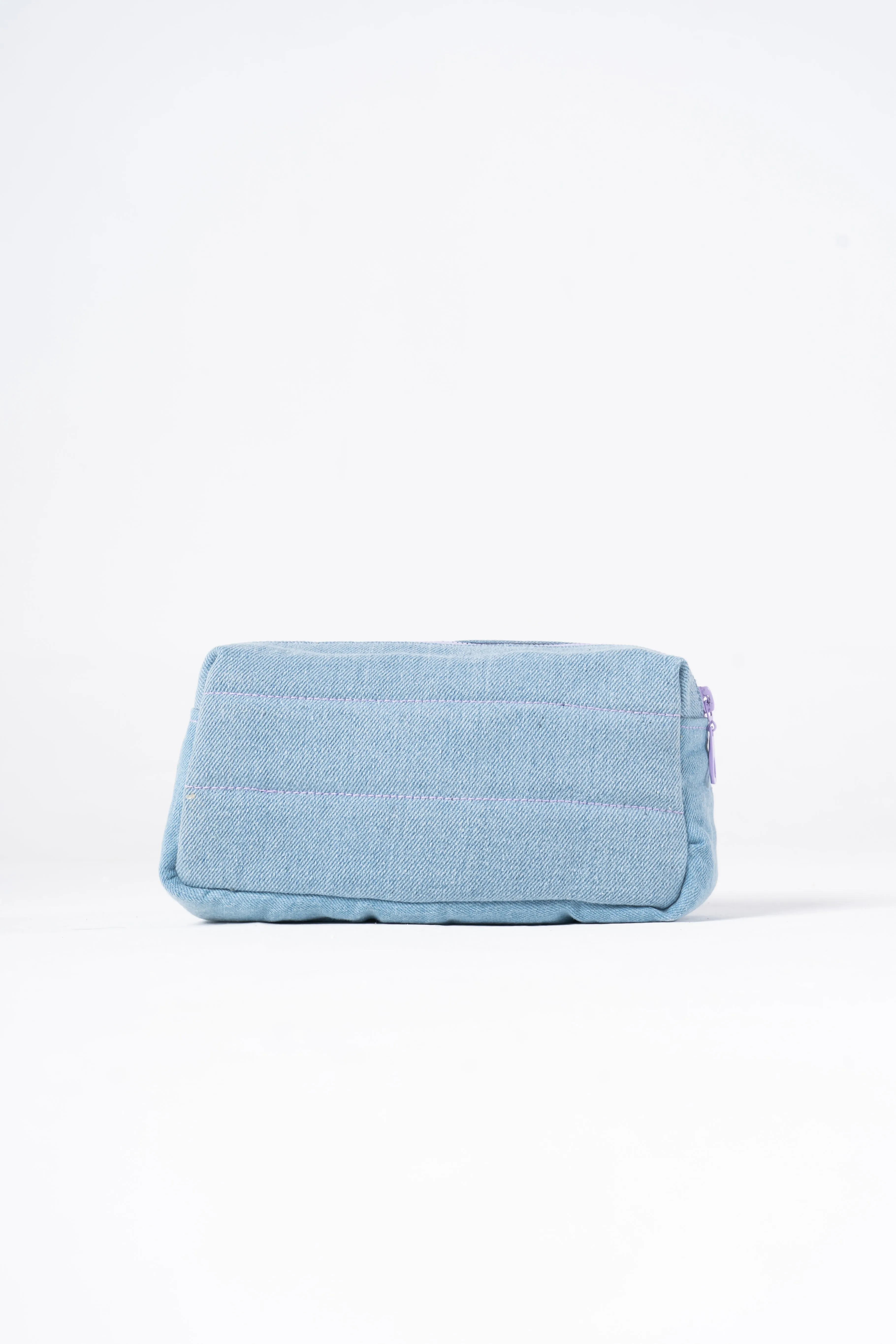 Denim Affair Pouch in Ice Blue