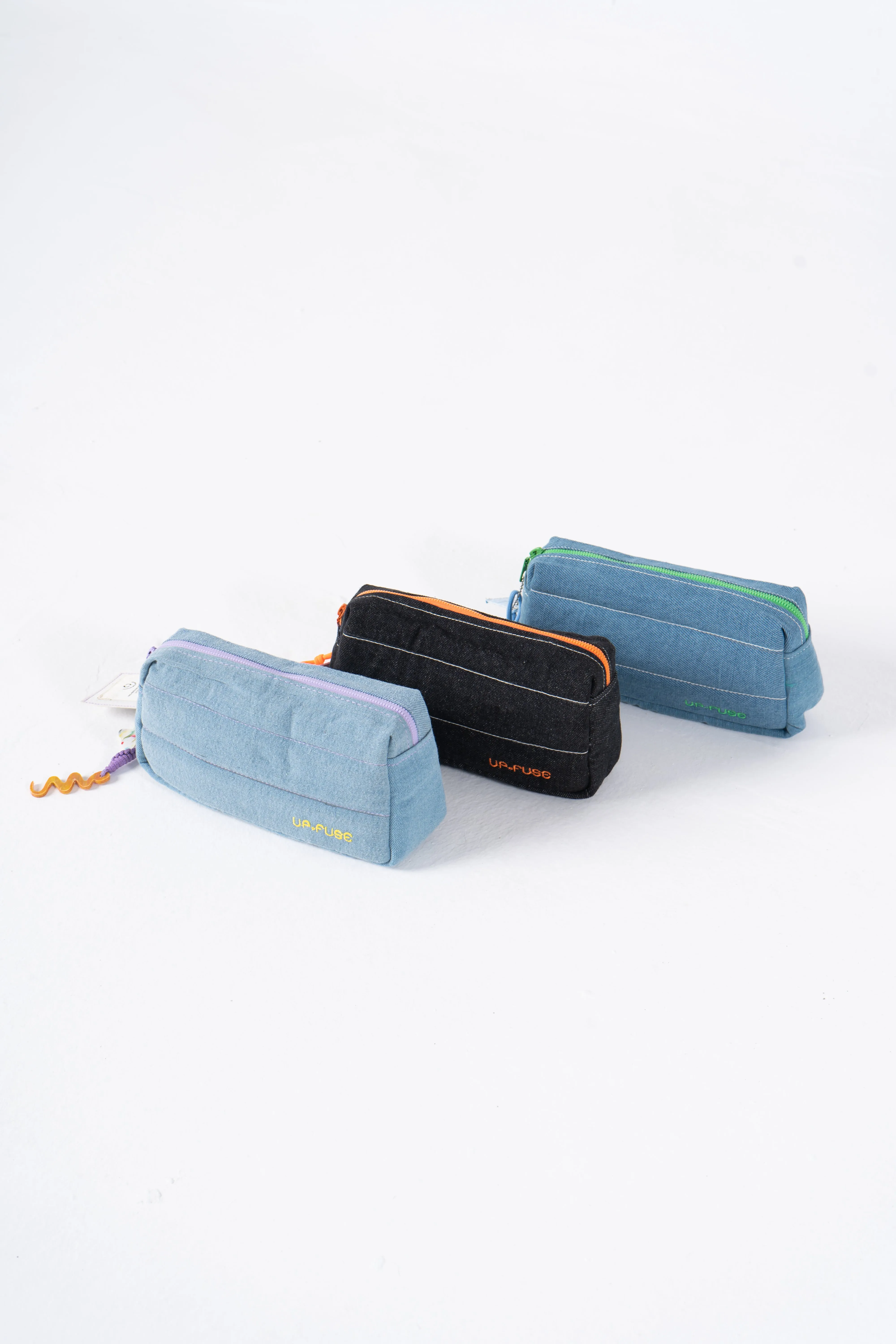 Denim Affair Pouch in Ice Blue