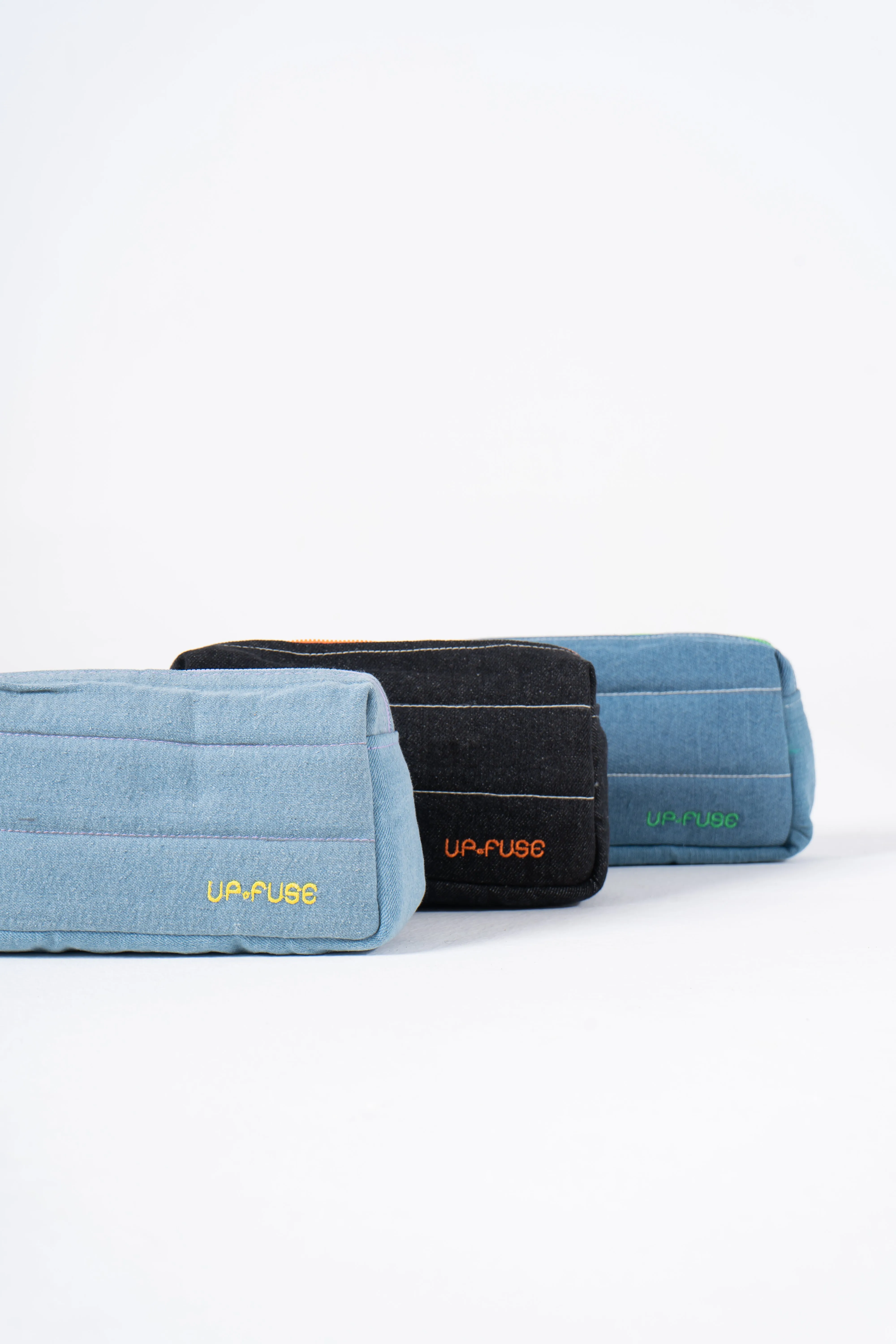 Denim Affair Pouch in Ice Blue
