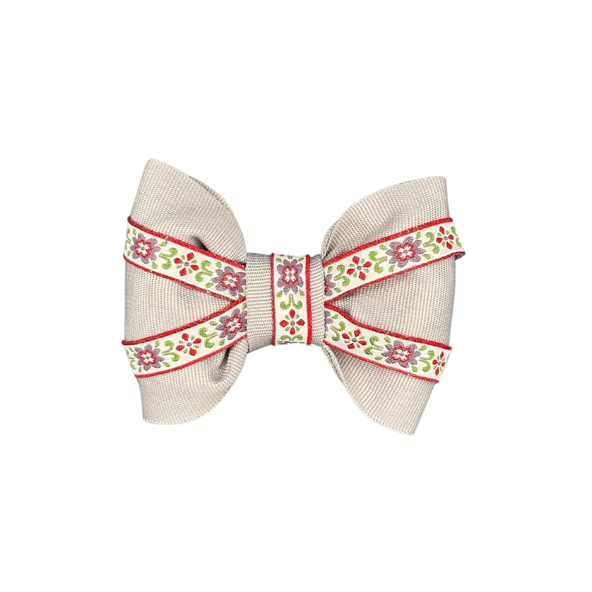 Dog Collar Bow: Elegant Floral Dog Collar Bow