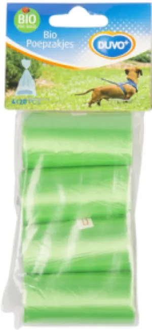 DOG WASTE BAGS BIO 4x20st green