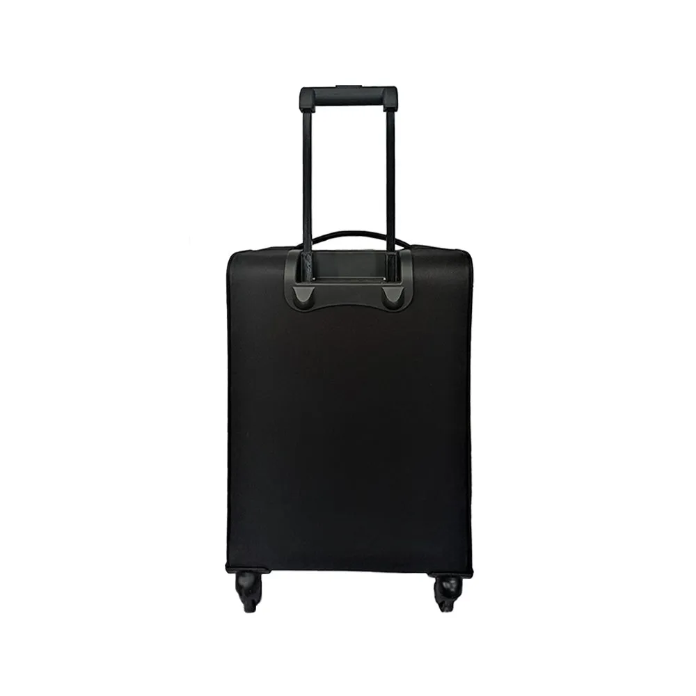 Elegant Sport Square Trolley Bag Large Suitcase for Travelling -Black and Blue