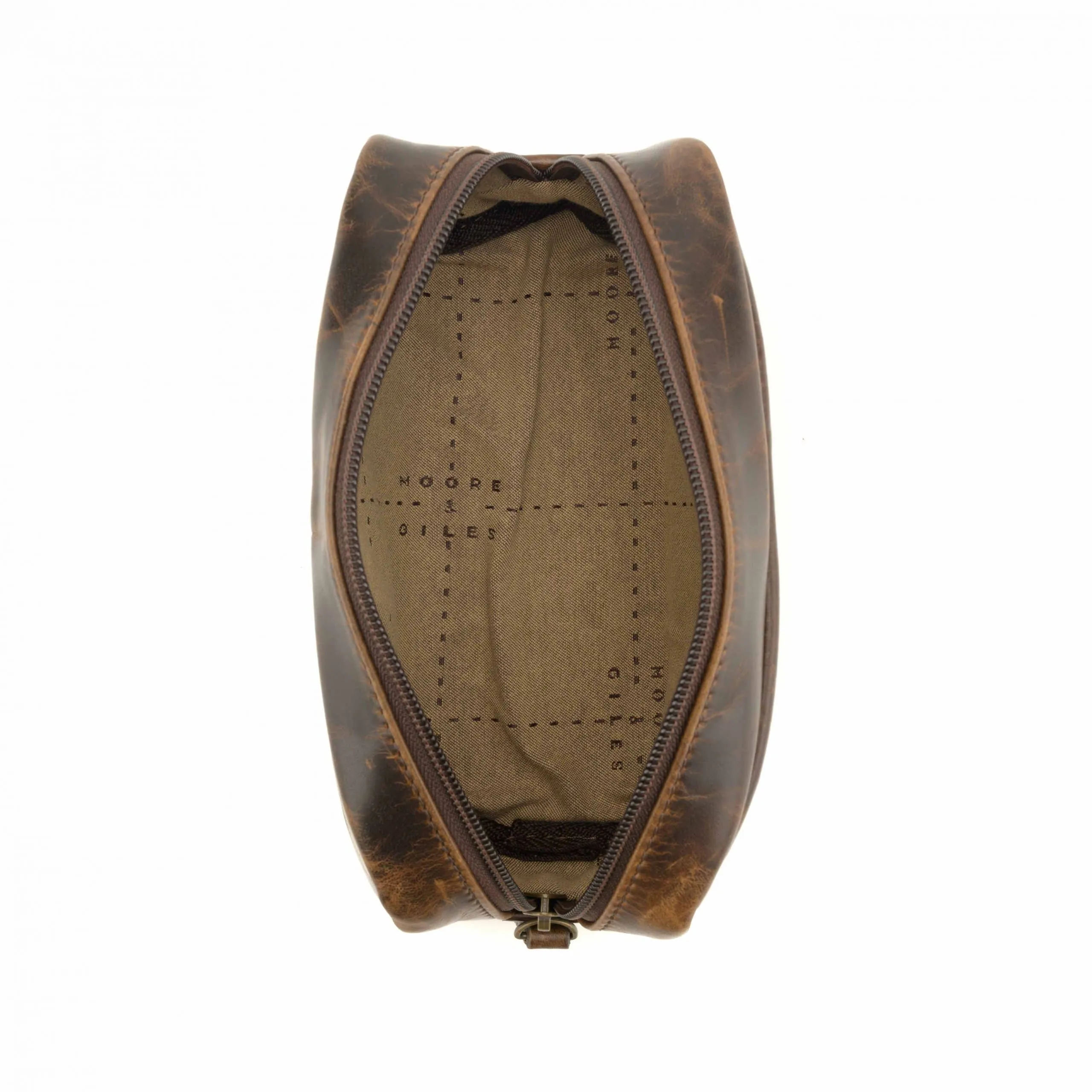 George Mini Wash Kit in Brompton Brown by Moore & Giles