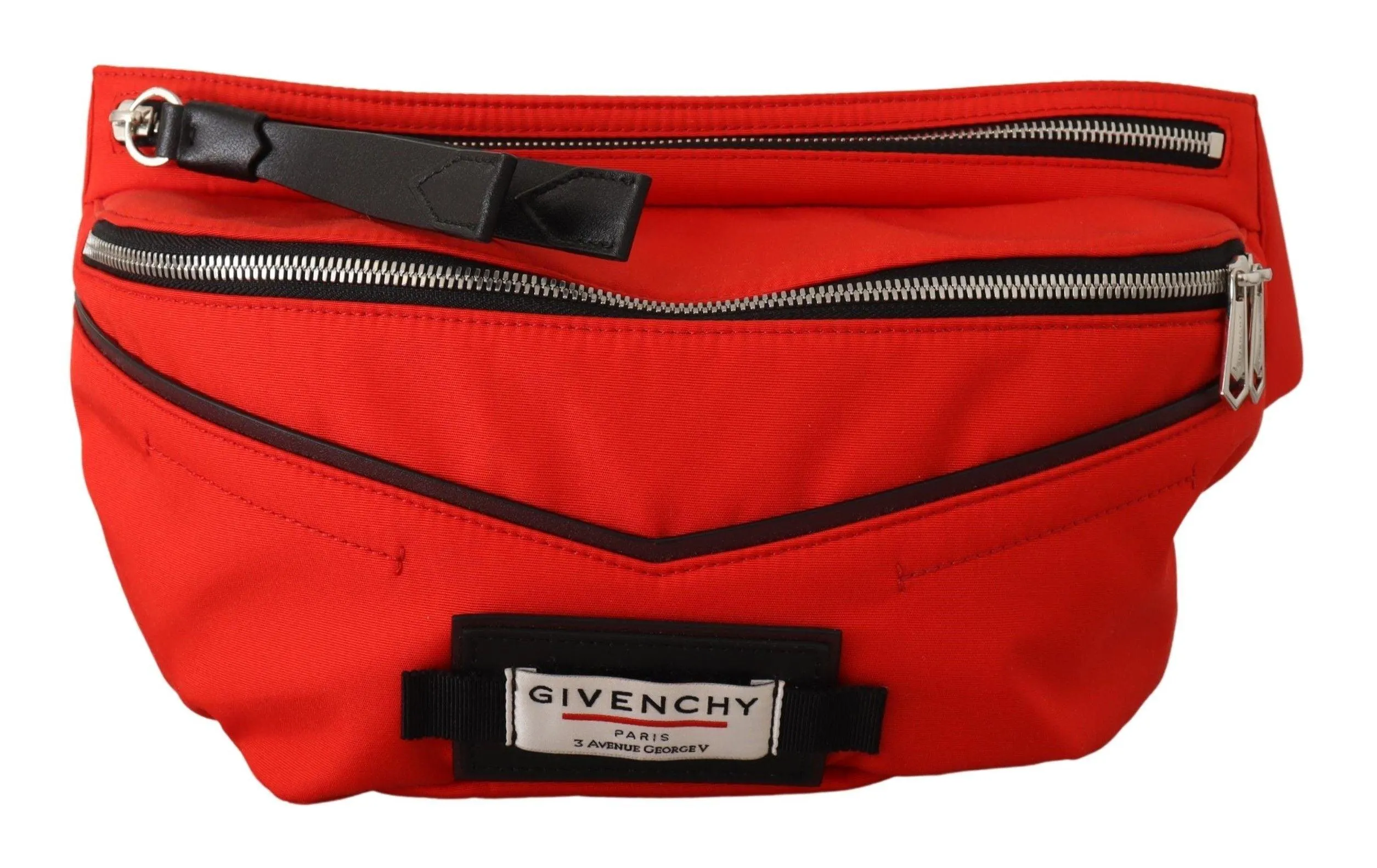 Givenchy Red Polyamide Downtown Large Belt Bag