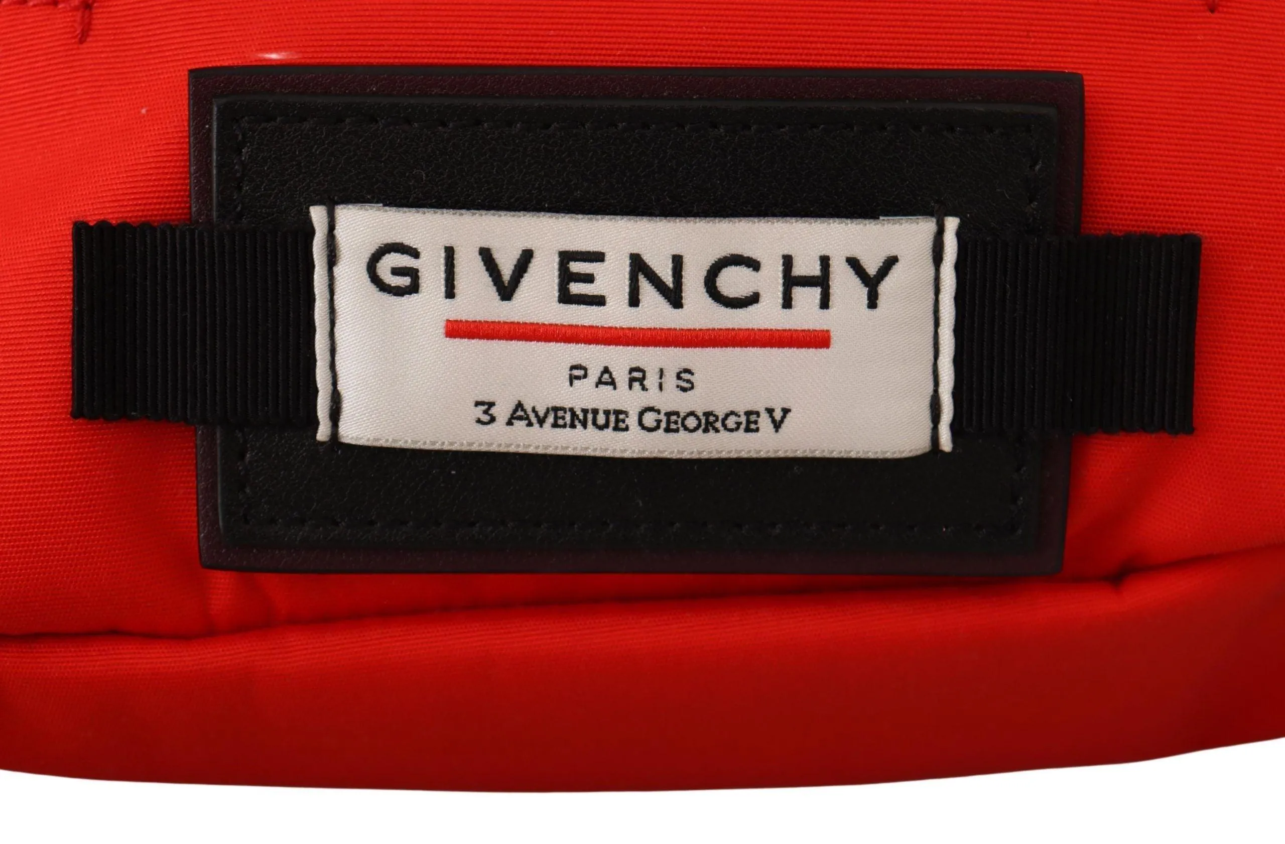Givenchy Red Polyamide Downtown Large Belt Bag