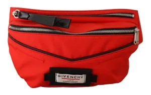 Givenchy Red Polyamide Downtown Large Belt Bag