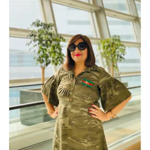 Green Military Midi