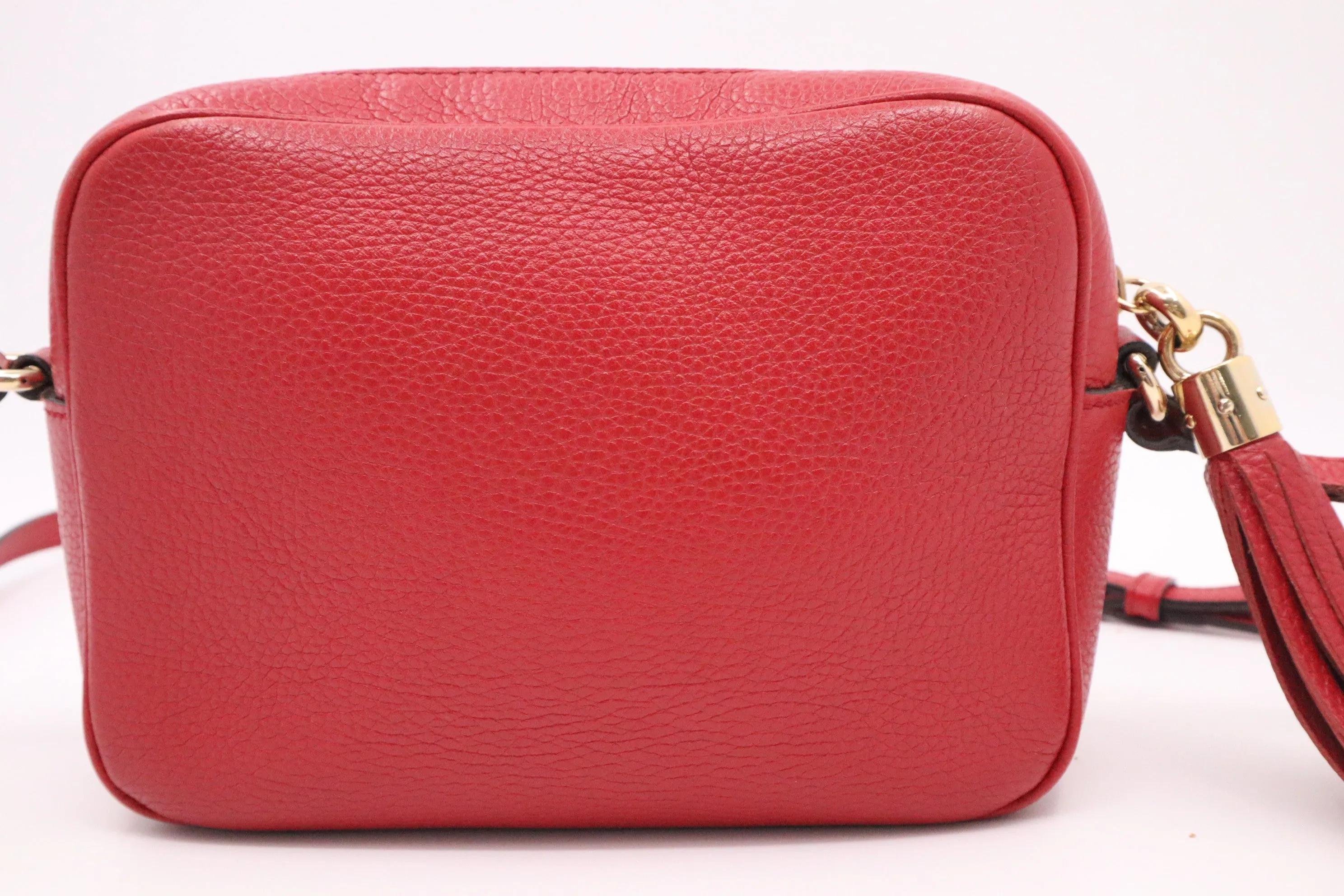 Gucci Soho Disco Crossbody Bag in Red Leather
