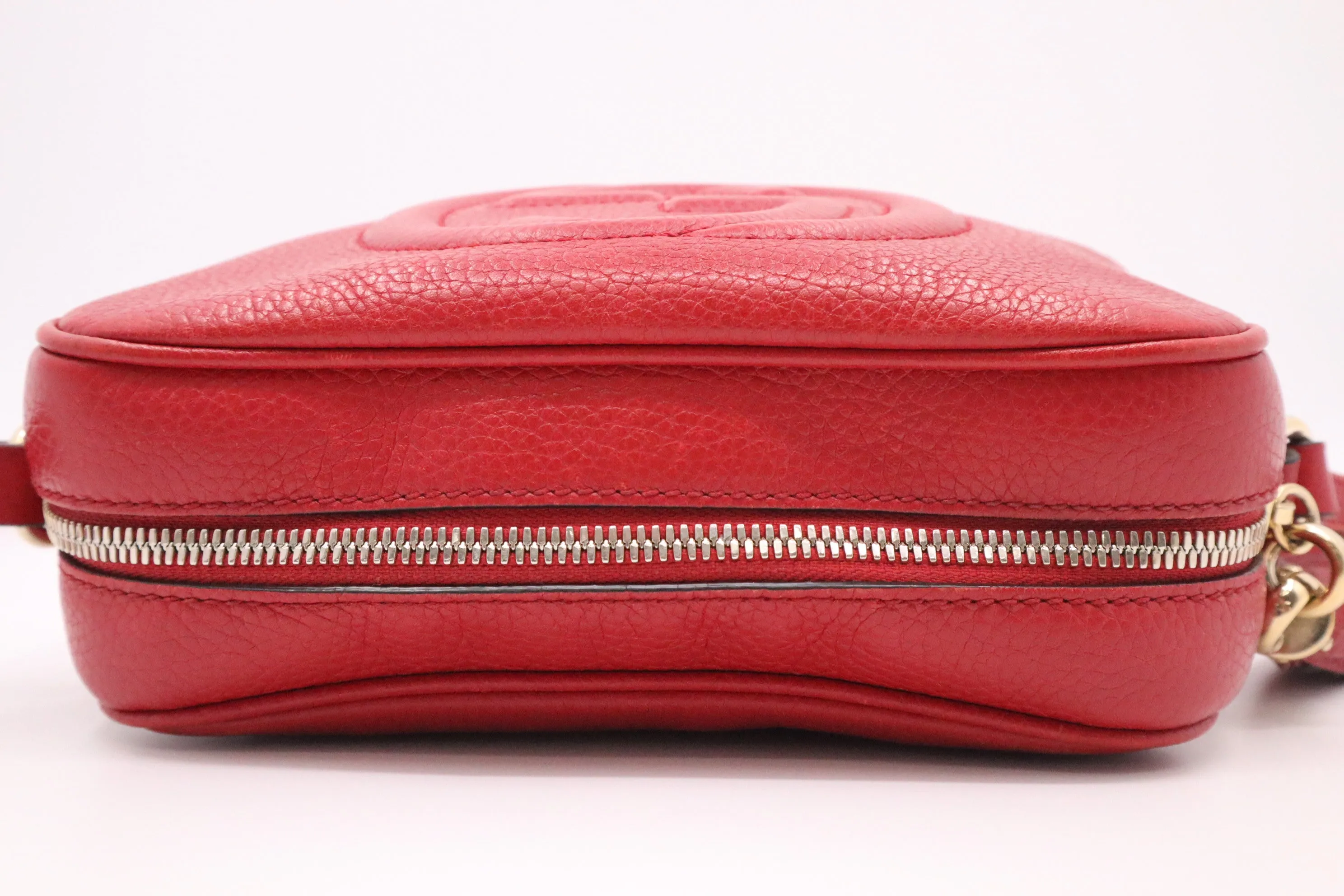 Gucci Soho Disco Crossbody Bag in Red Leather