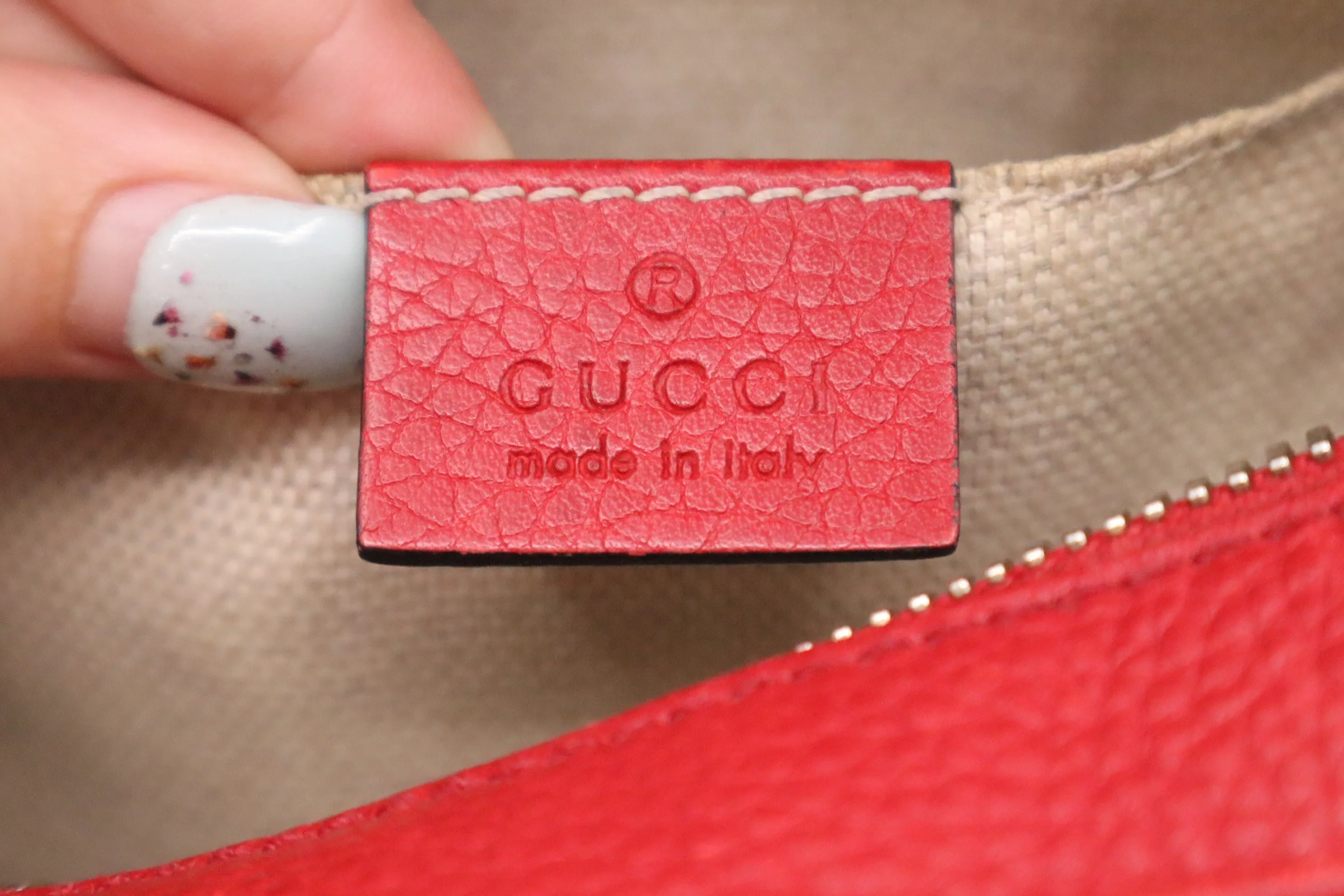 Gucci Soho Disco Crossbody Bag in Red Leather