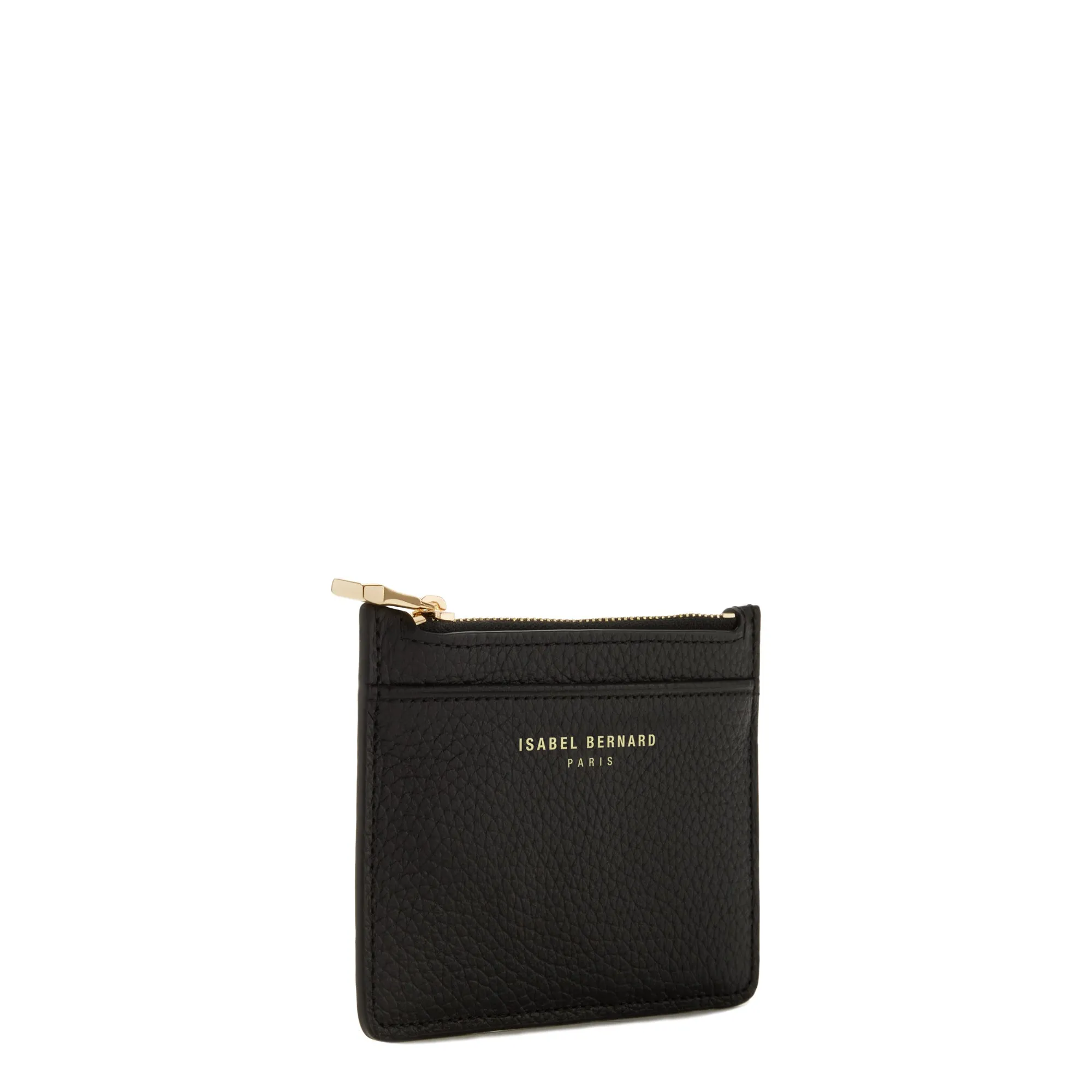 Honoré Aveline black calfskin leather card holder