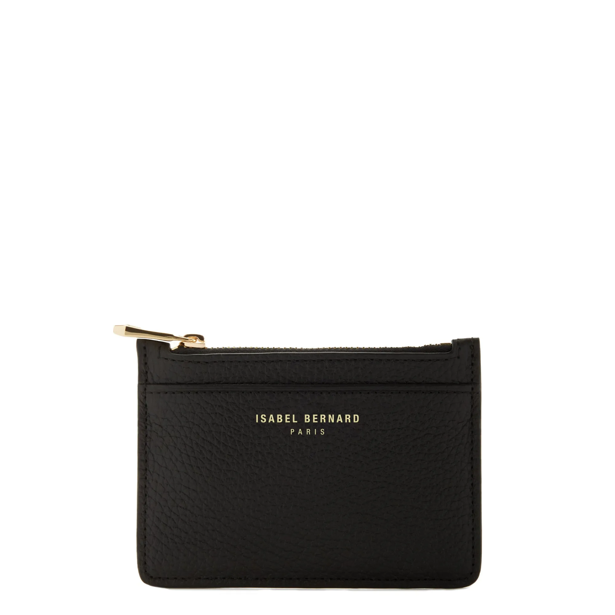 Honoré Aveline black calfskin leather card holder