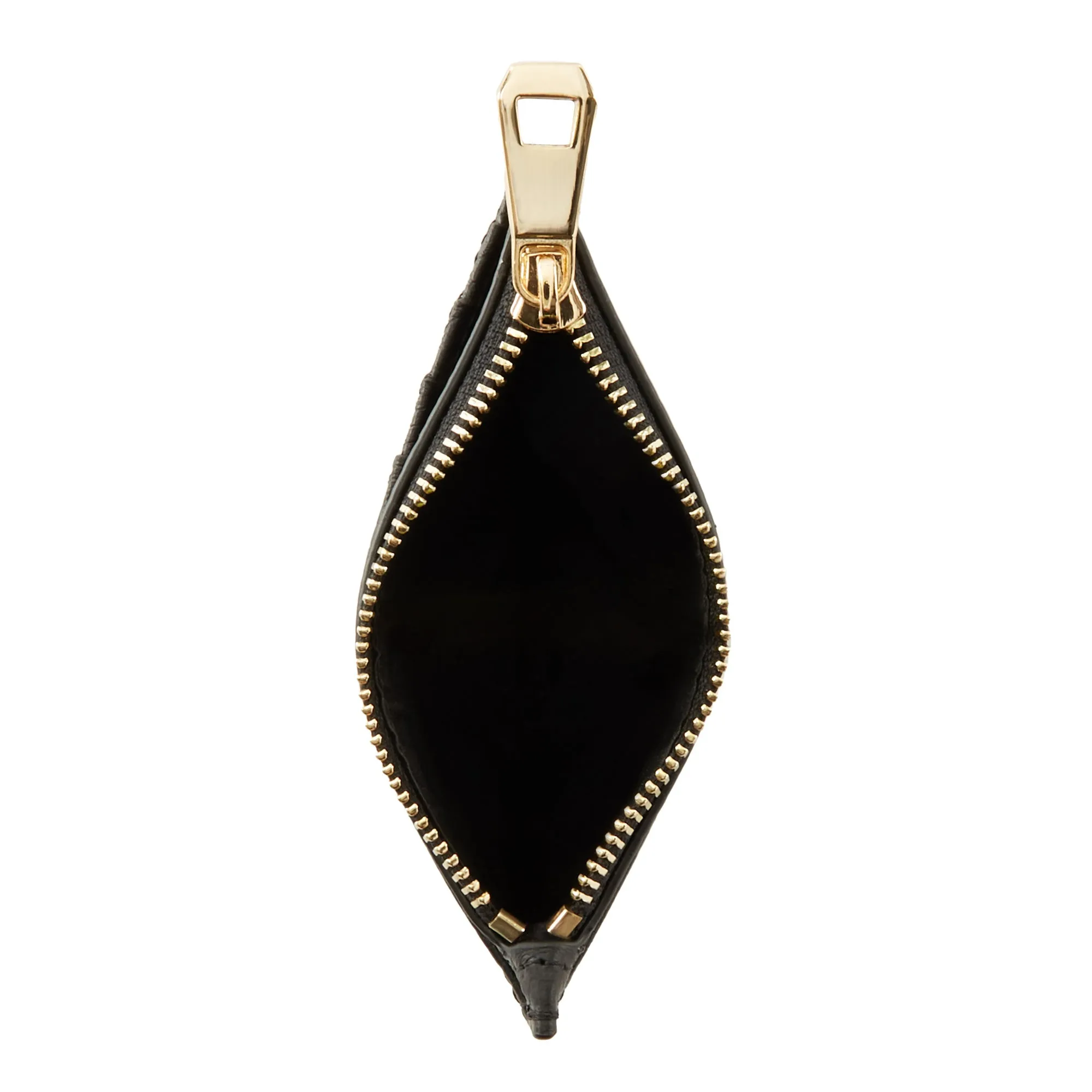 Honoré Aveline black calfskin leather card holder