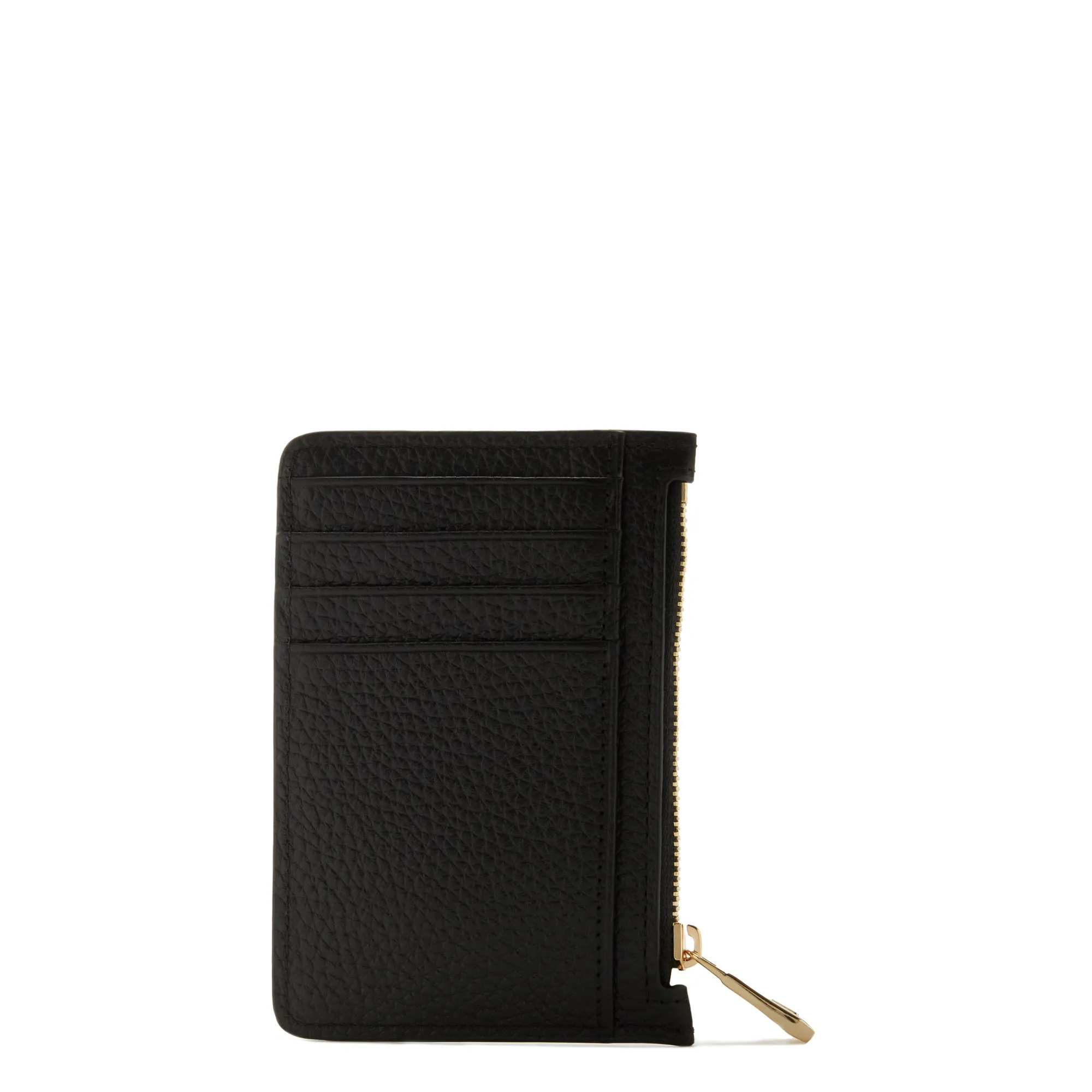 Honoré Aveline black calfskin leather card holder
