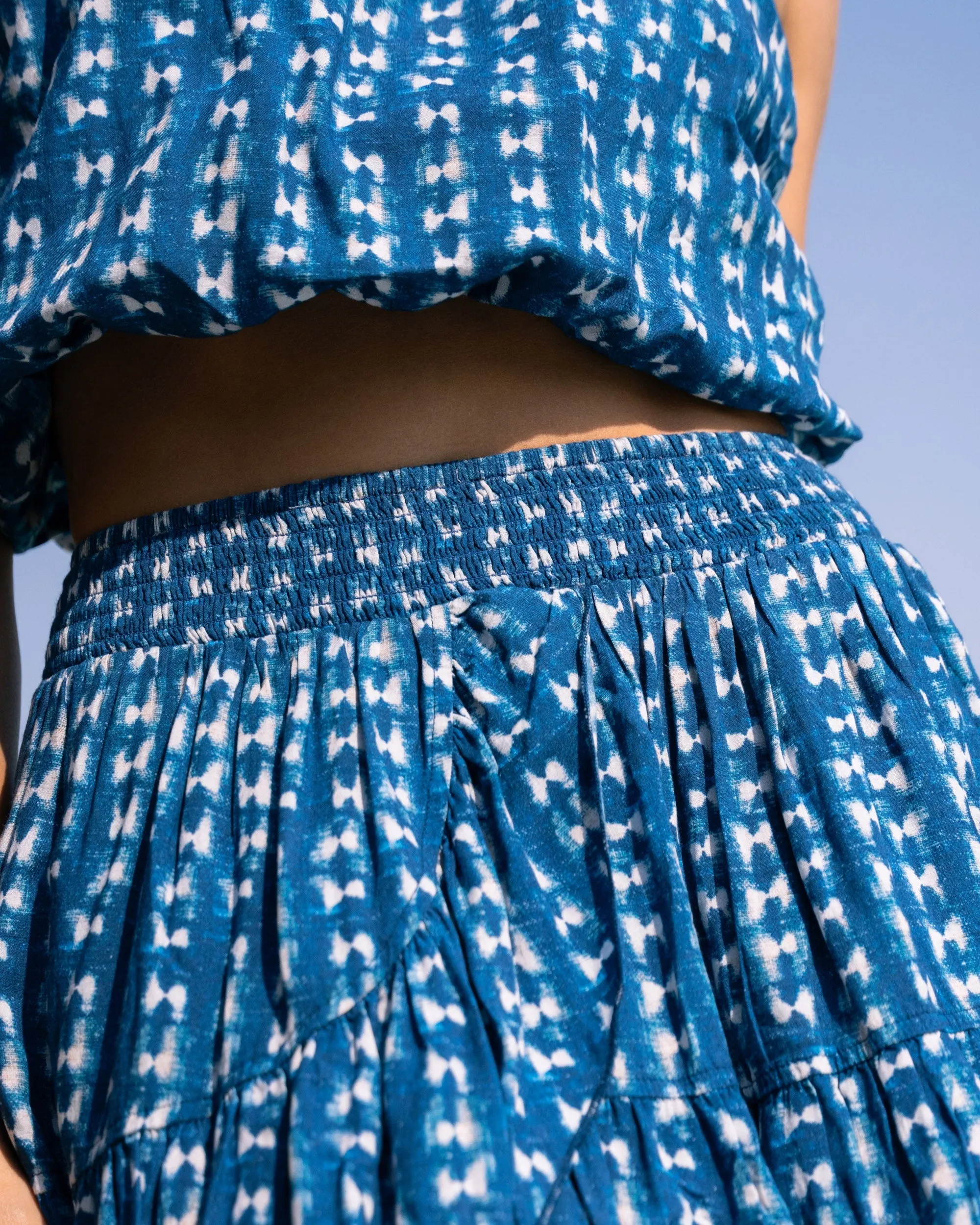 Izzy Skirt In Denim Tides