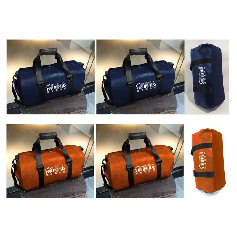 Large capacity leather travel bag