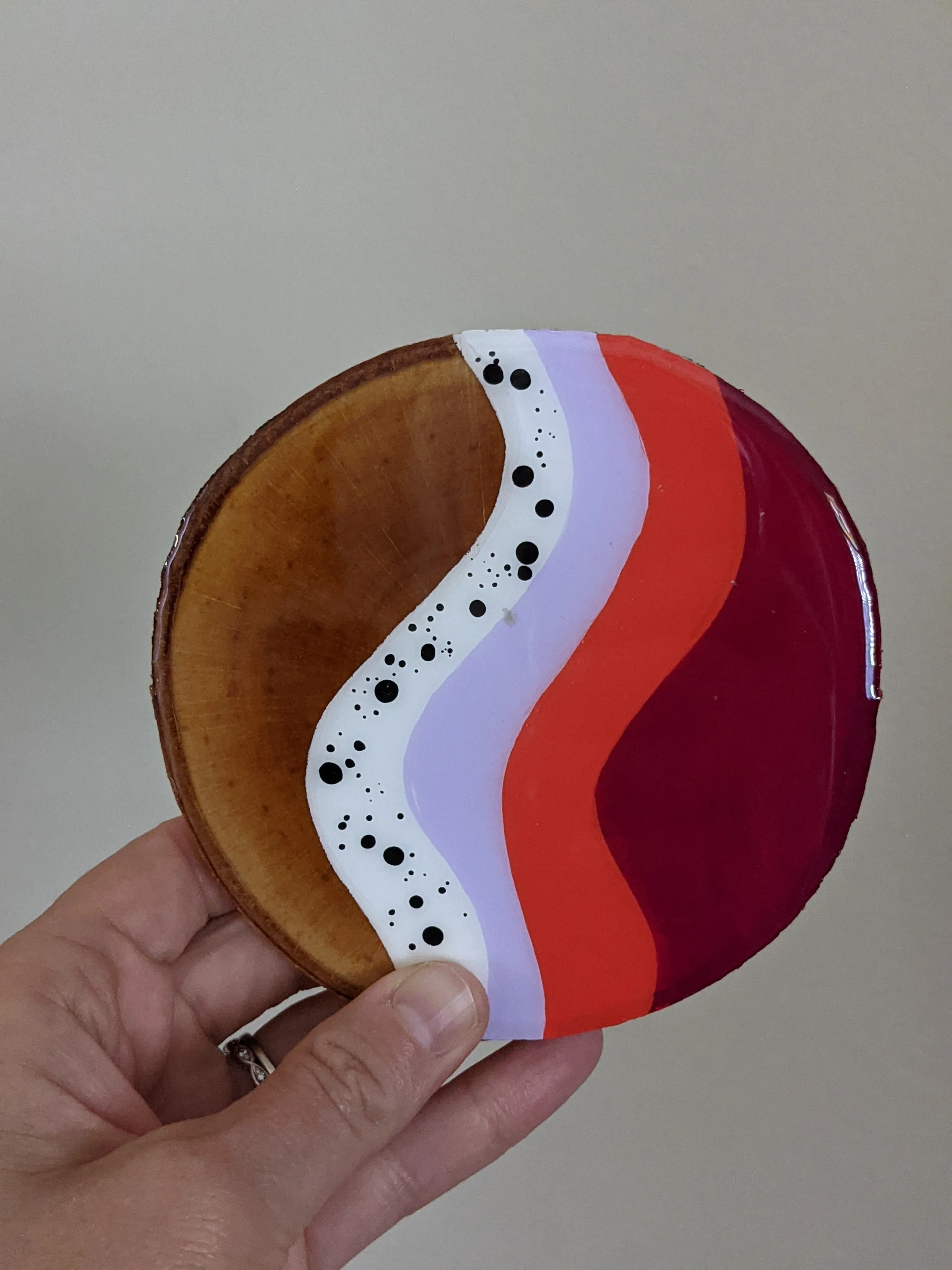 Lauren Strom Hand Painted Coasters (Multiple Styles)
