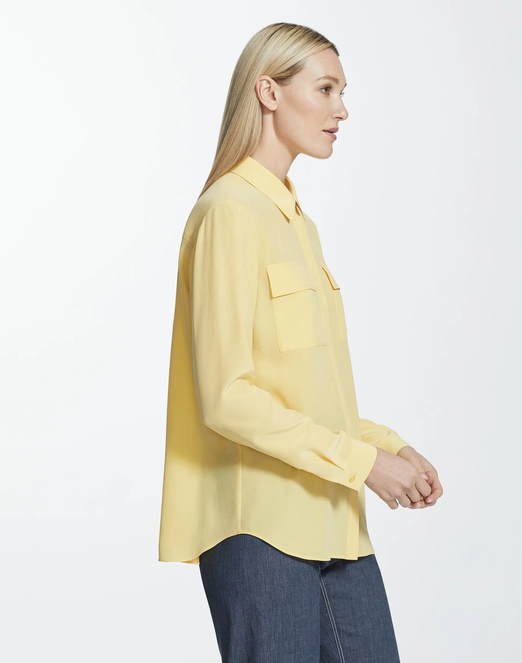 Lightweight Sandwashed Silk Zora Blouse