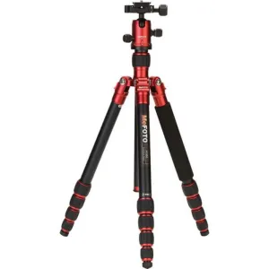 MeFOTO Roadtrip Convertible Tripod Kit Aluminium - Red