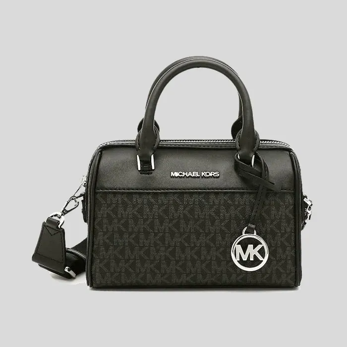 M.I.C.H.A.E.L K.O.R.S Travel Extra Small Duffle Crossbody Bag in Signature Black