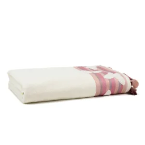 Peach Butterfly Turkish Cotton Bath Towel 24x50" 1pc