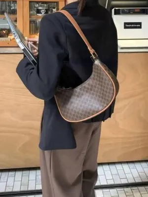 Retro Pattern Baguette Bag - Shop the Stylish Look Now!
