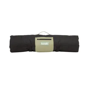 Scruffs Expedition Roll Up Travel Dog Bed - Black-Grey-Khaki Green