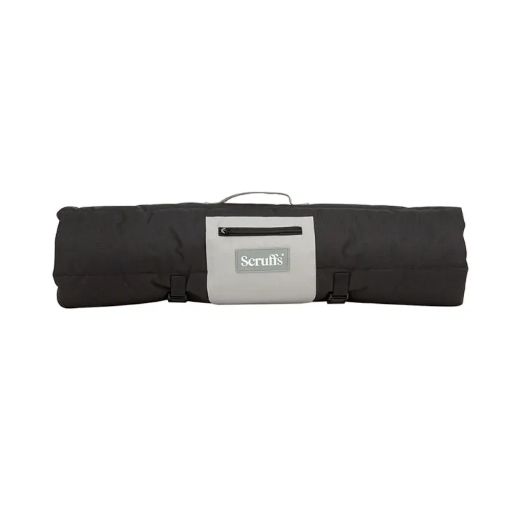 Scruffs Expedition Roll Up Travel Dog Bed - Black-Grey-Storm Grey