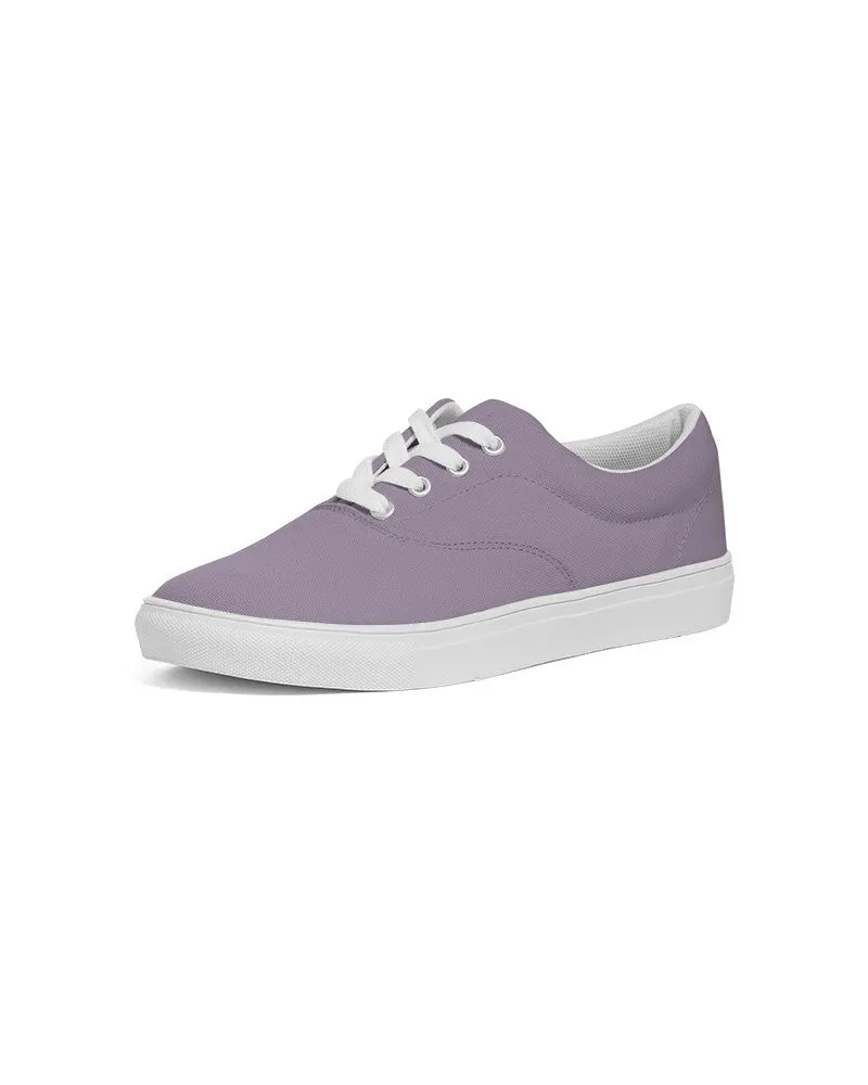 Shaded Pale Pastel Purple Gray Canvas Sneakers | Men's | C15M30Y0K30