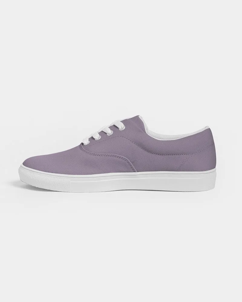 Shaded Pale Pastel Purple Gray Canvas Sneakers | Men's | C15M30Y0K30