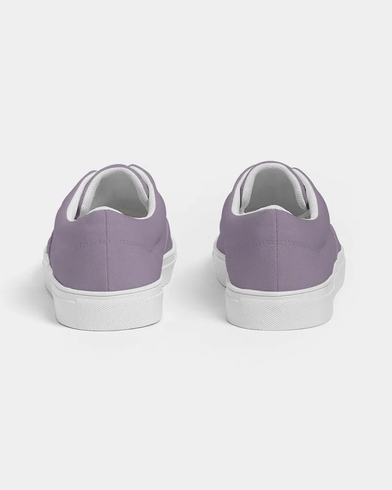 Shaded Pale Pastel Purple Gray Canvas Sneakers | Men's | C15M30Y0K30