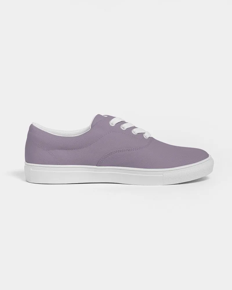 Shaded Pale Pastel Purple Gray Canvas Sneakers | Men's | C15M30Y0K30