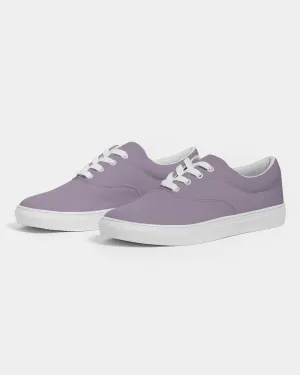Shaded Pale Pastel Purple Gray Canvas Sneakers | Men's | C15M30Y0K30