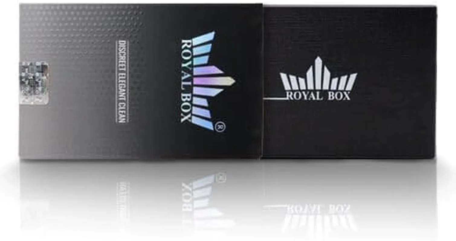 Snuff Wallet - Royal Box Black - , Matt Black, Elegant & Convenient Multi-Compartment Box