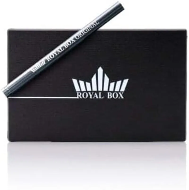 Snuff Wallet - Royal Box Black - , Matt Black, Elegant & Convenient Multi-Compartment Box